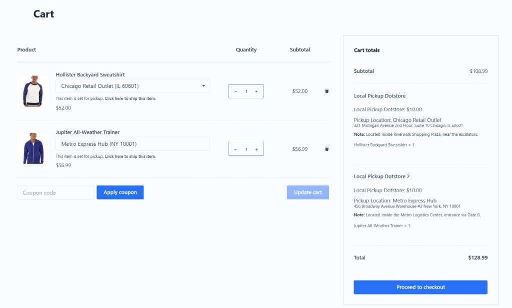 WooCommerce Click and Collect - 1
