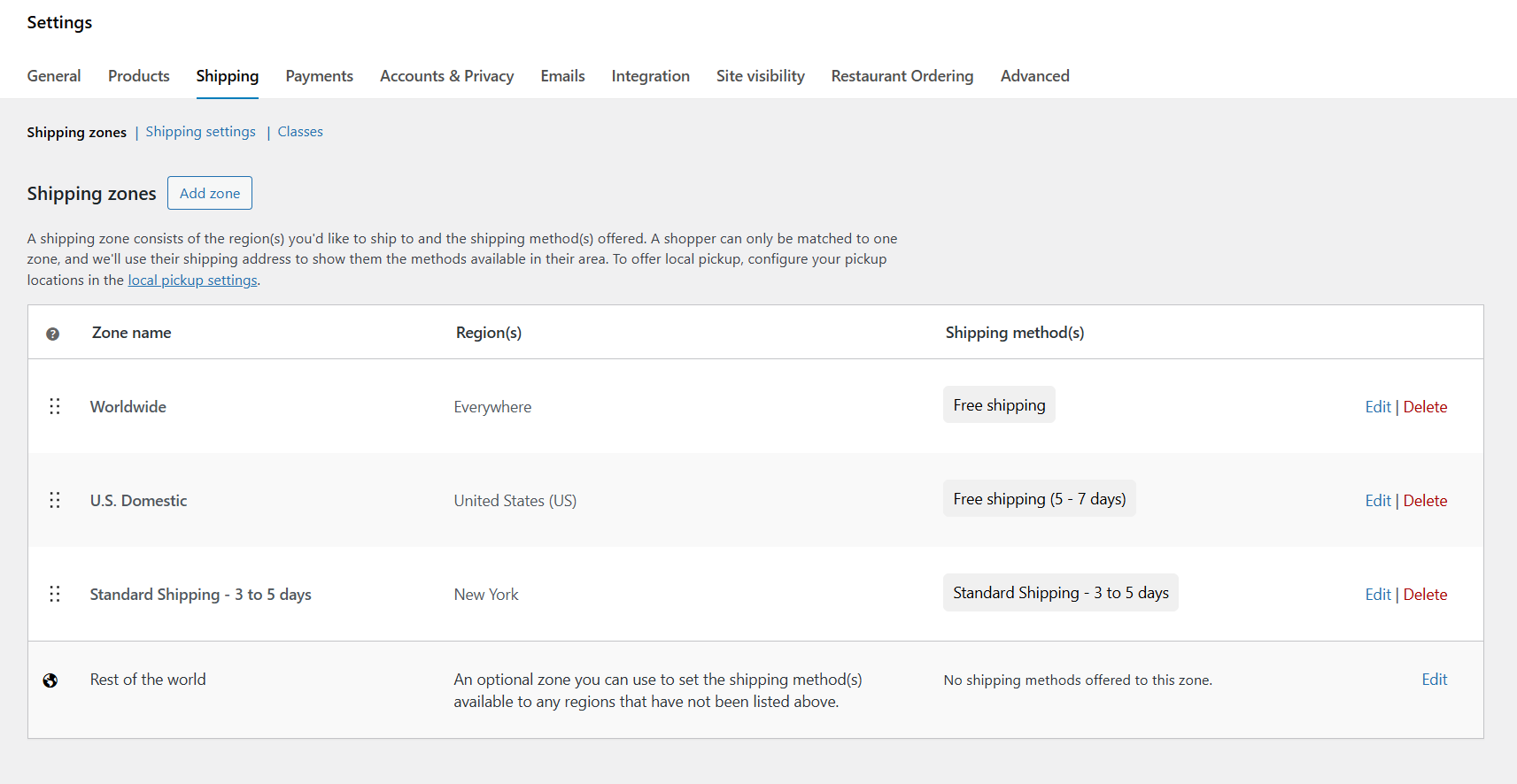 WooCommerce local pickup not showing 6