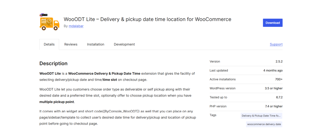 WooCommerce store pickup plugin- WooODT Lite by mdalabar