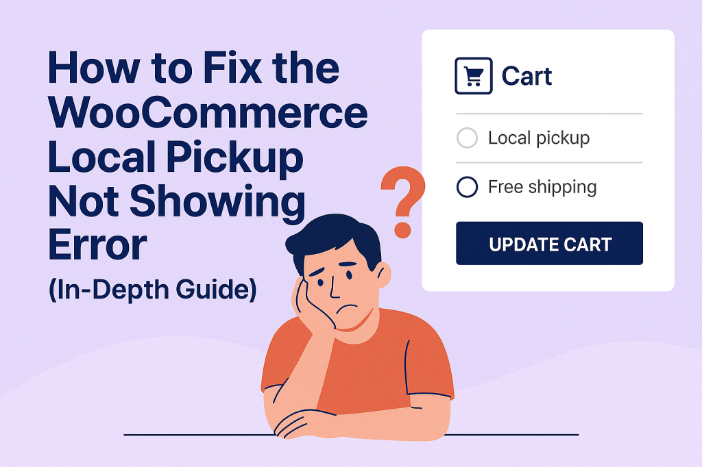 fix the WooCommerce local pickup not showing error
