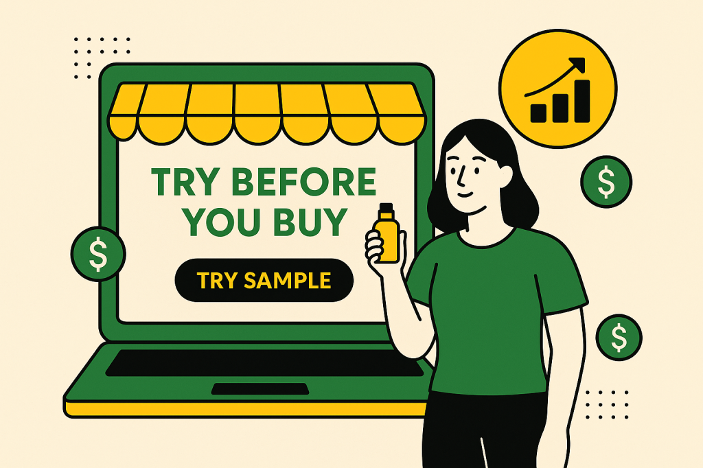 Try before you buy WooCommerce product samples