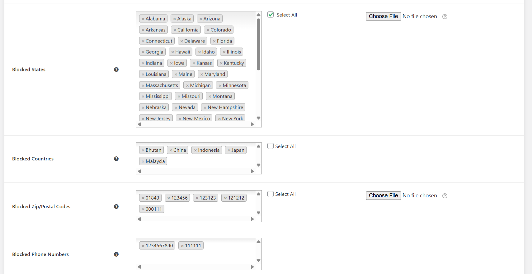 WooCommerce anti spam - prevent known spam orders