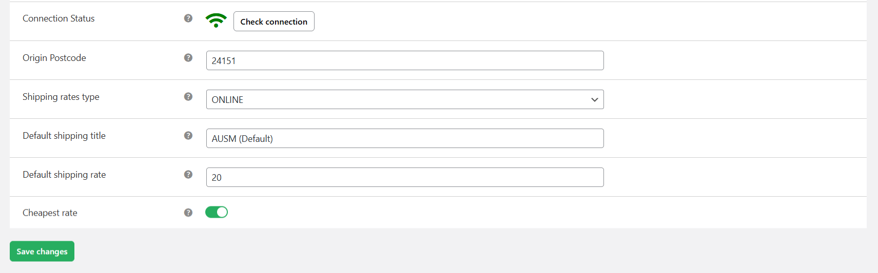 Advanced USPS plugin - setup 2