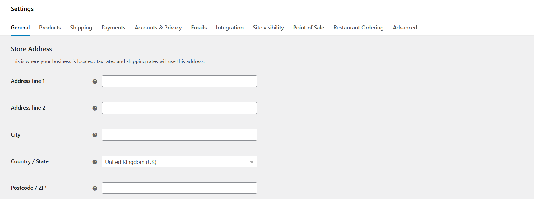 WooCommerce international shipping - 1