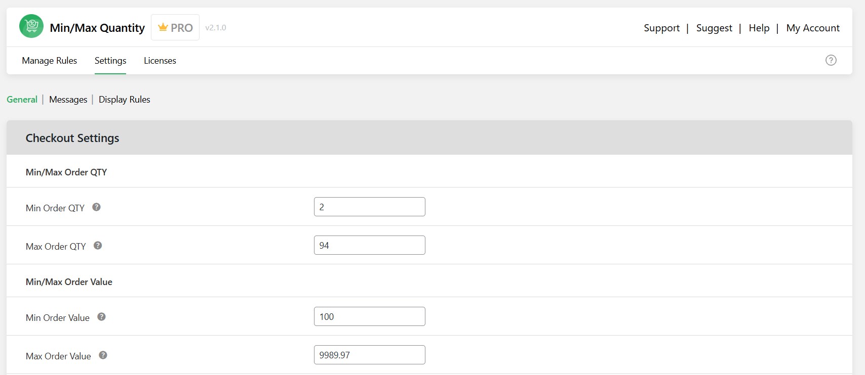 WooCommerce limit quantity per product - 1