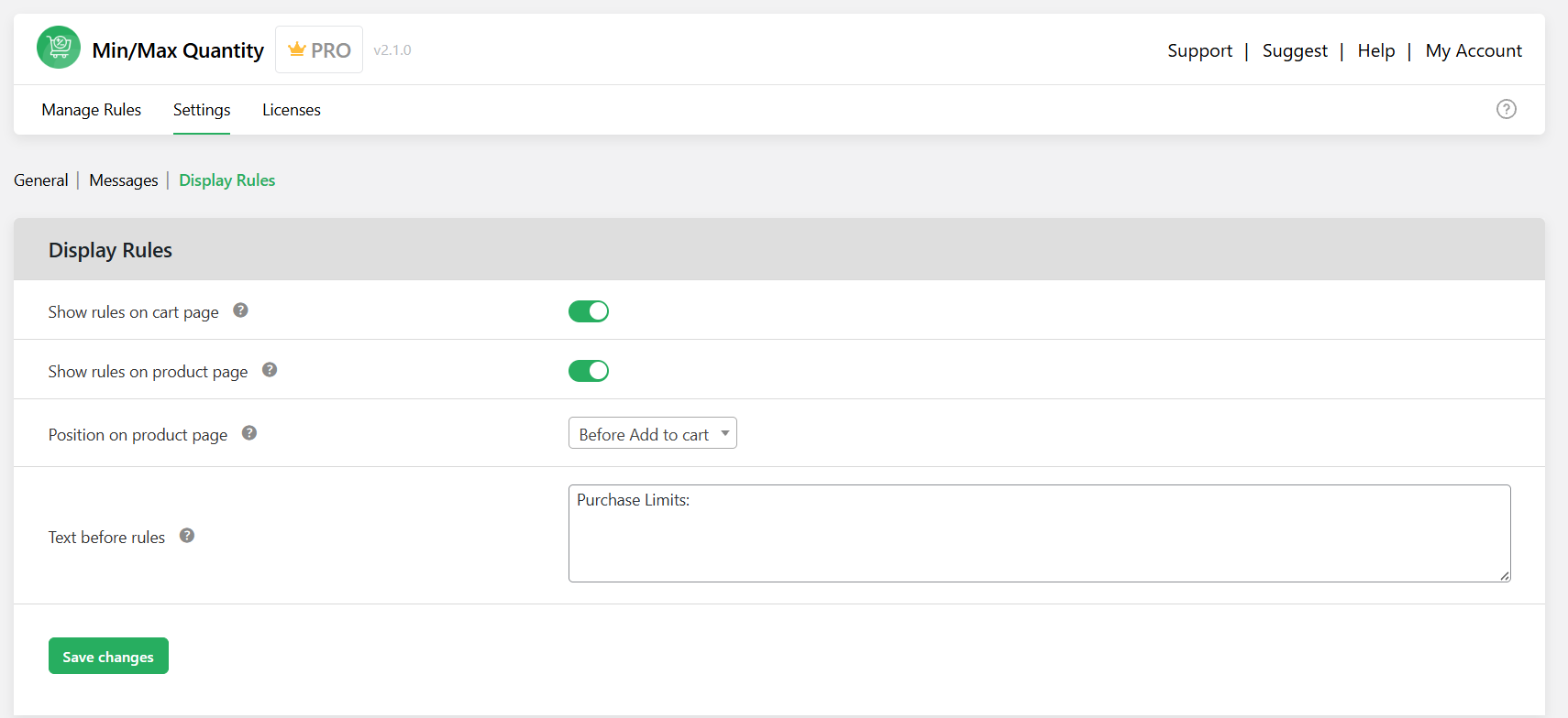 WooCommerce limit quantity per product - 2