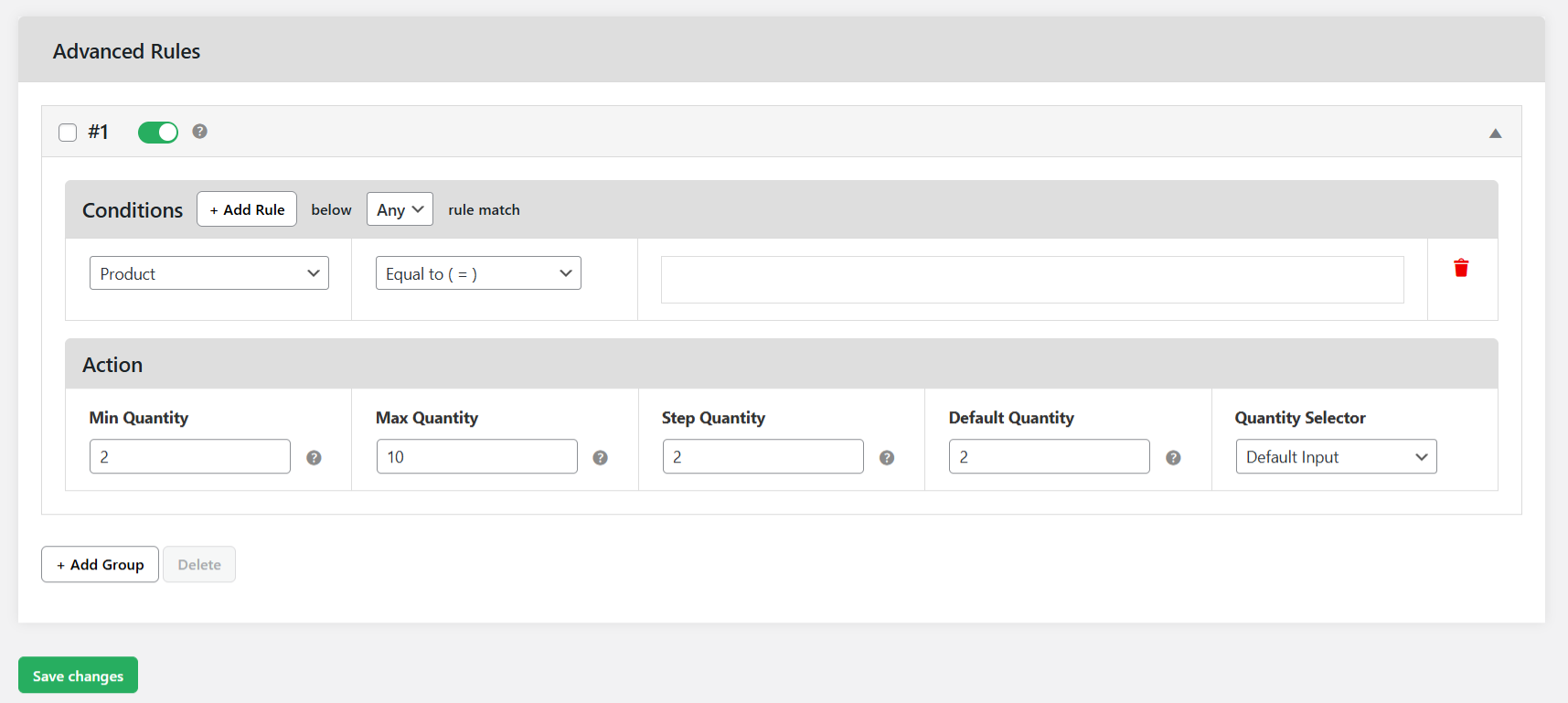 WooCommerce limit quantity per product - 5