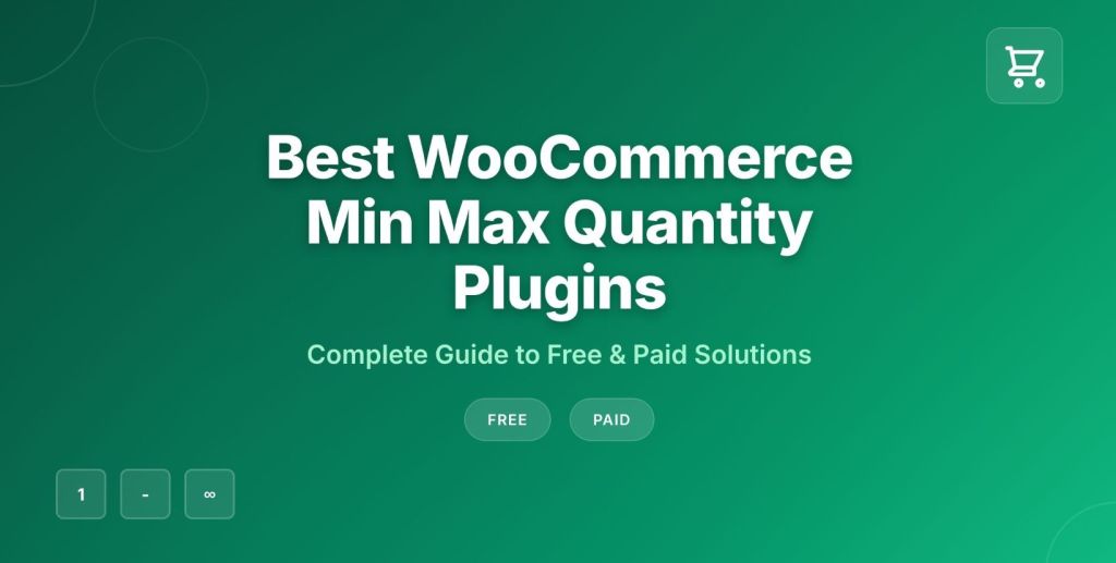 WooCommerce min max quantities - featured image