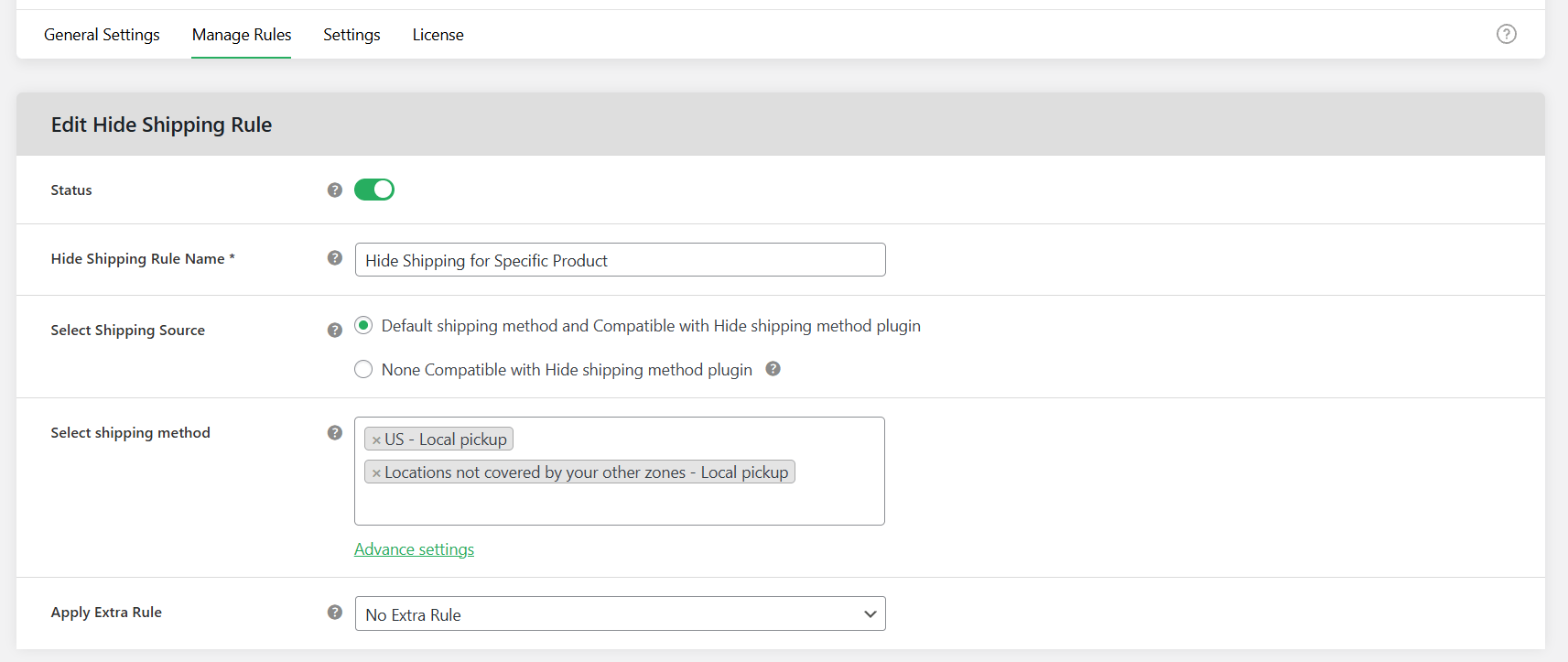 How to restrict shipping method per product in WooCommerce