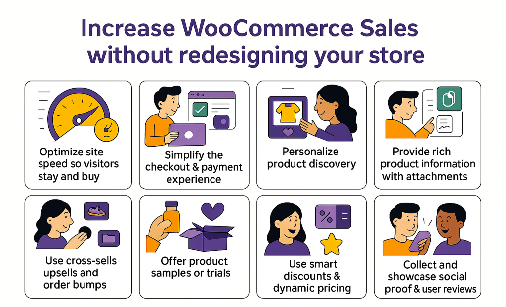 increase woocommerce sales without redesigning your store with these Dotstore tips
