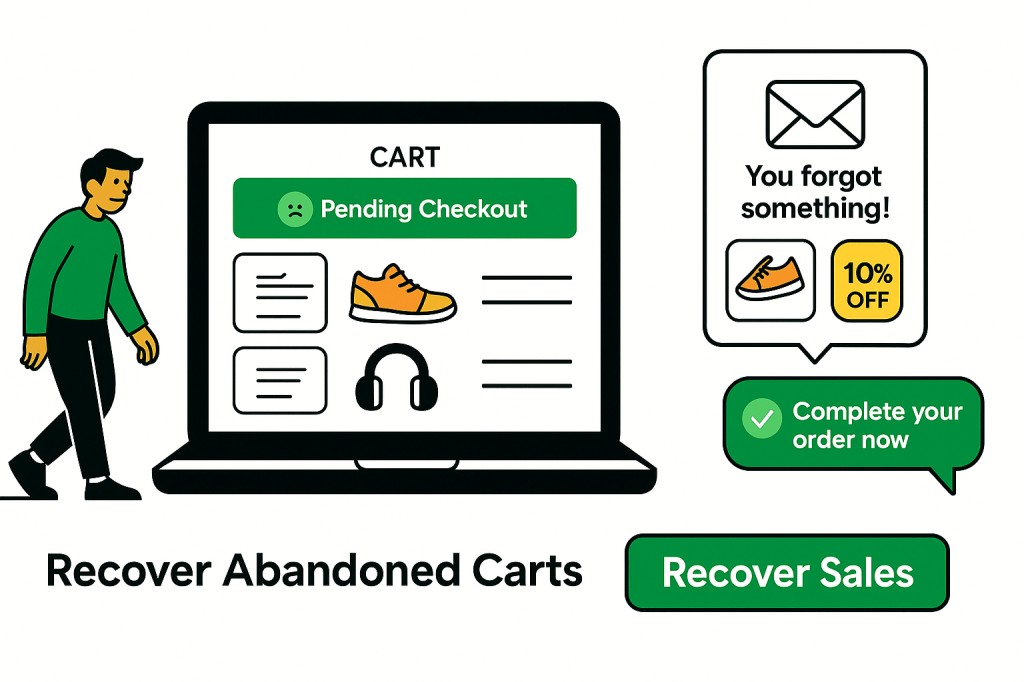 recover abondoned carts to increase WooCommerce sales