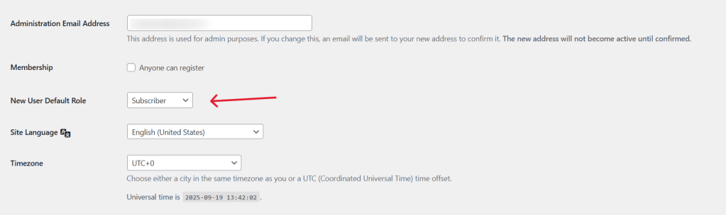 WooCommerce Admin General Settings Default User Role