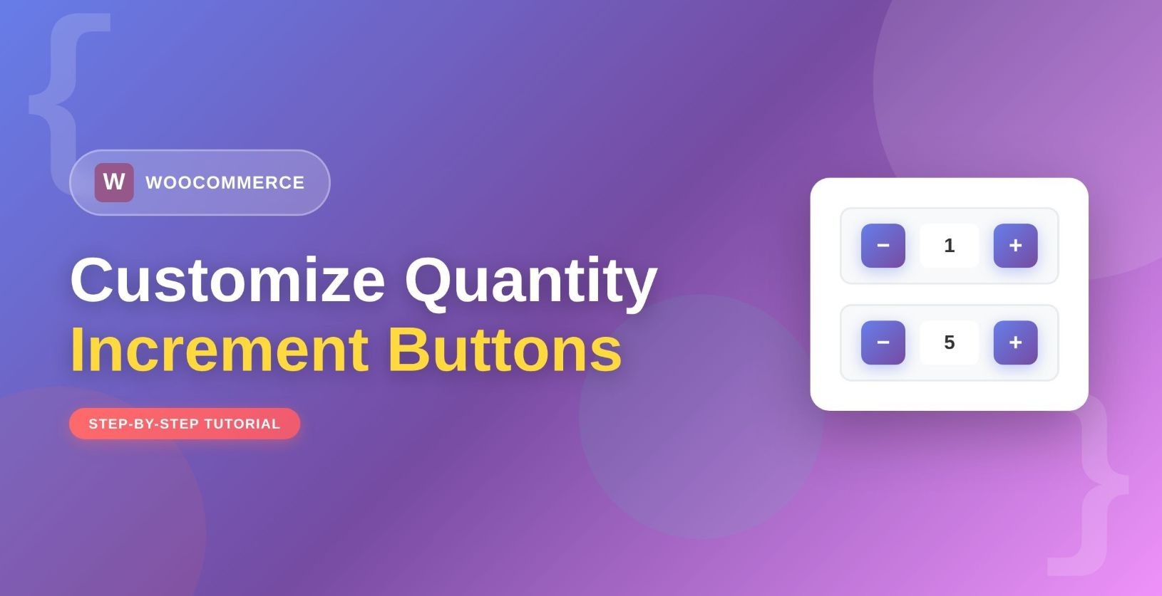 WooCommerce quantity increment buttons - featured image