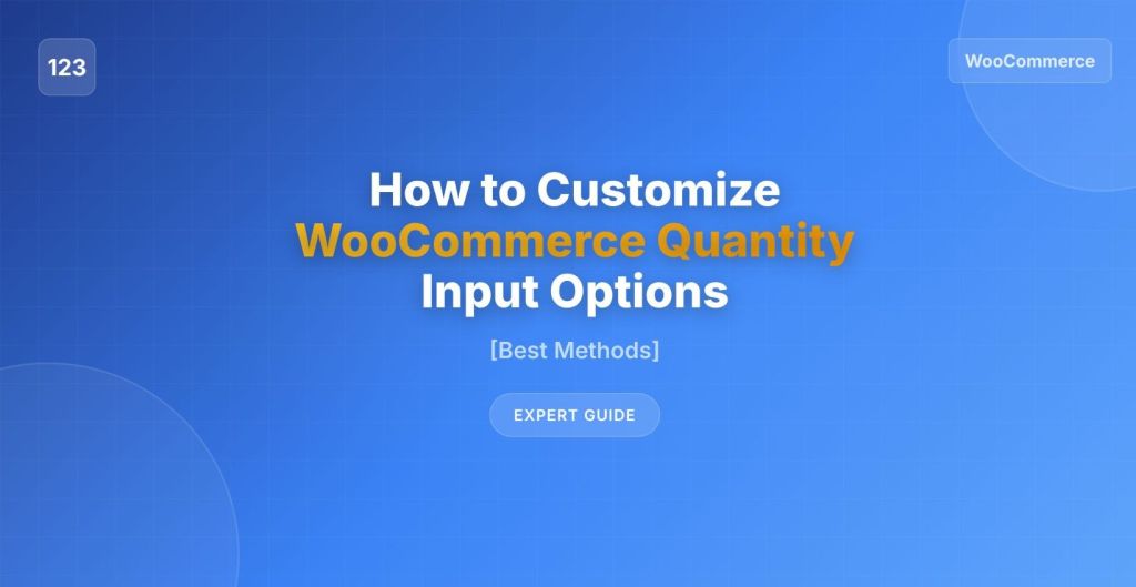 WooCommerce quantity input featured image