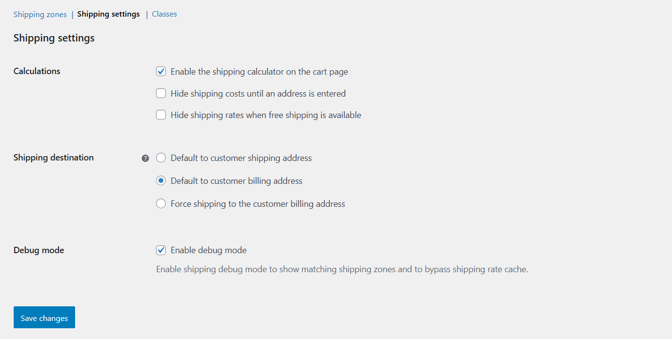 WooCommerce shipping methods not showing - 1