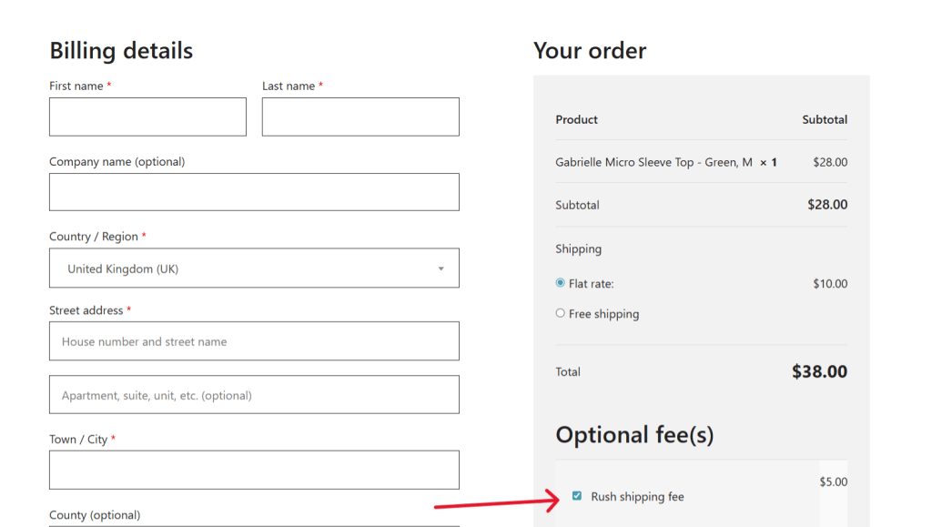 woocommerce extra fees - extra shipping options for WooCommerce 2