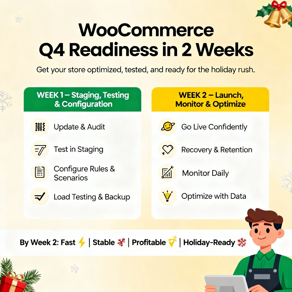 WooComemrce Q4 Readiness 2 week sprint