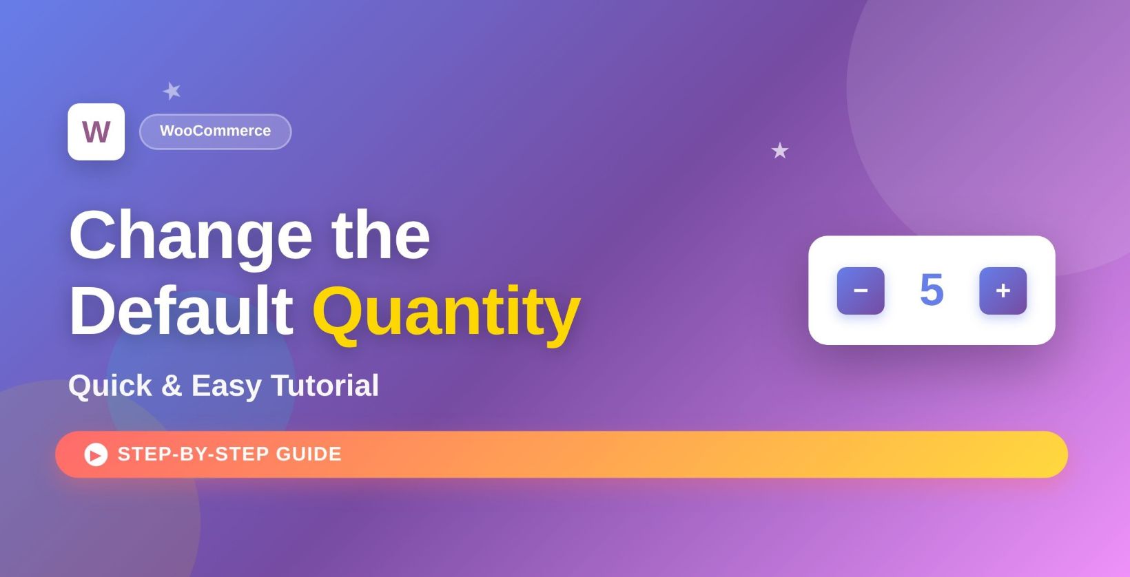 WooCommerce default quantity - featured image