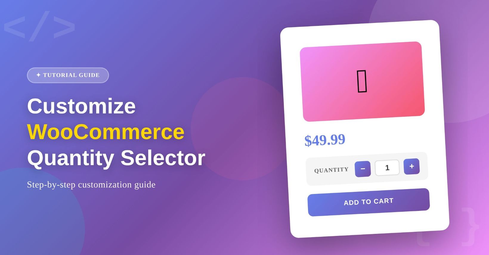 WooCommerce quantity selector-featured-image