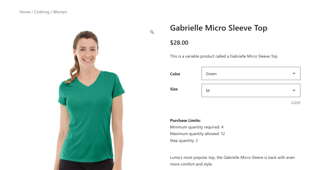 change default quantity WooCommerce - 1