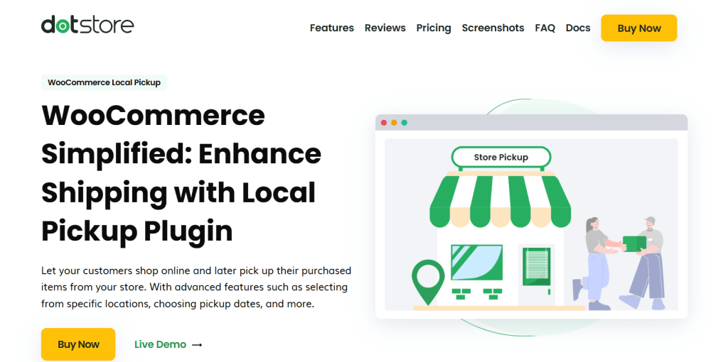 WooCommerce store pickup plugin - WooCommerce Local Pickup by The Dotstore