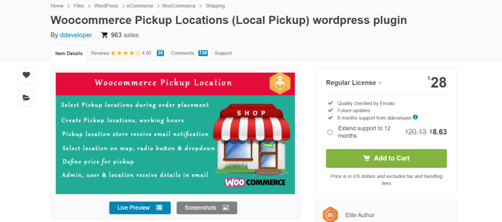 WooCommerce store pickup plugins - Woocommerce Pickup Locations (Local Pickup)