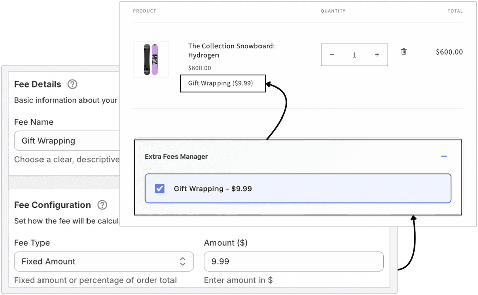Extra Fees Manager - Key Feature 2