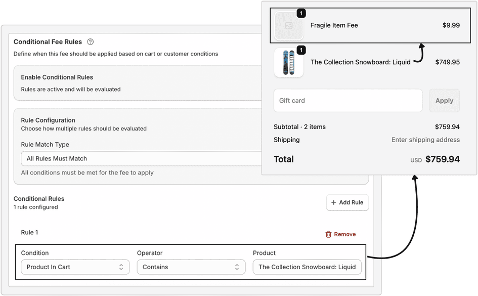 Extra Fees Manager - Key Feature 3