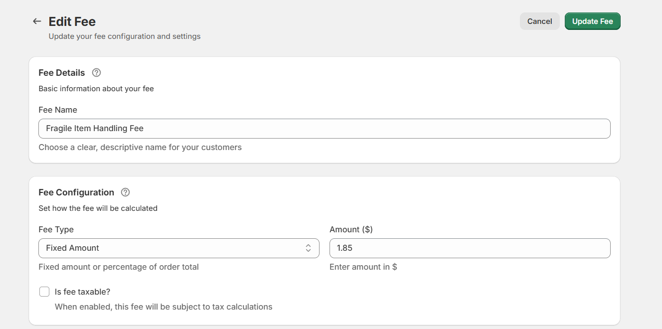 Upcharge Shopify app - 1