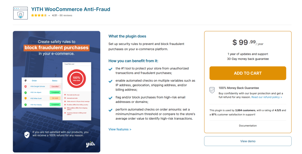 WooCommerce anti fraud plugins -YITH WooCommerce Anti Fraud