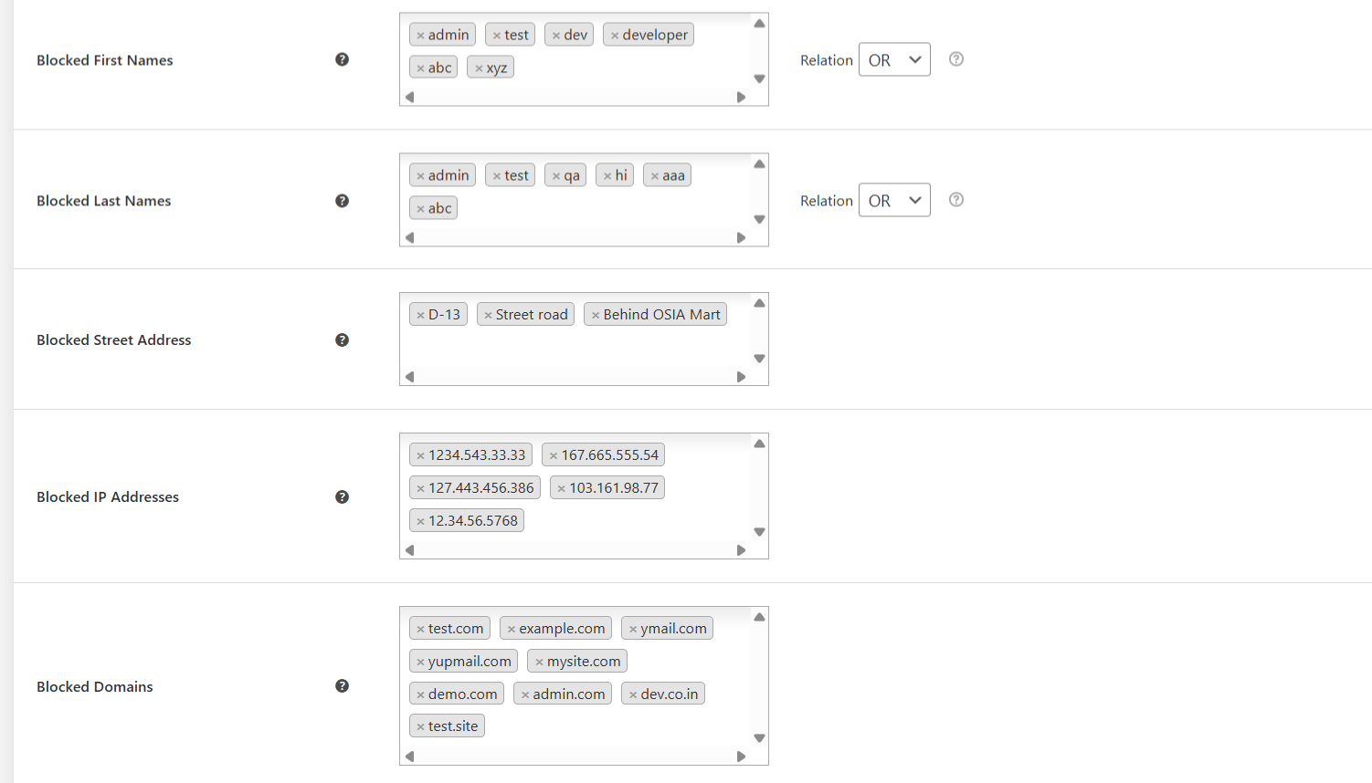 WooCommerce anti spam - prevent known spam orders 1