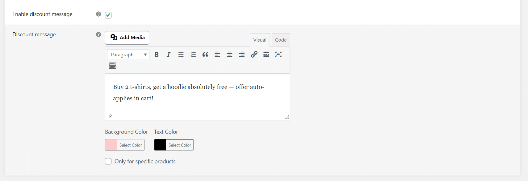 WooCommerce buy 2 get 1 free - admin 2