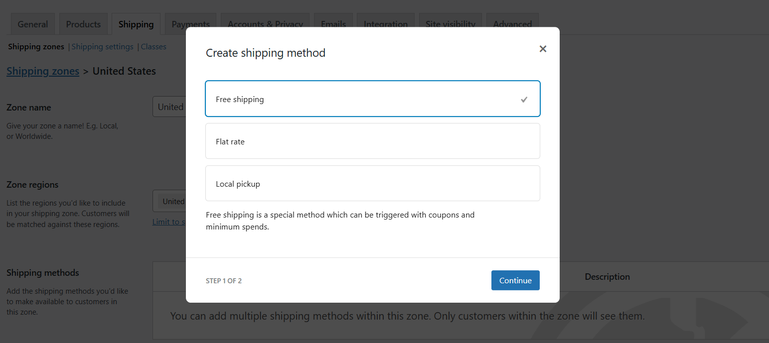 WooCommerce free shipping over amount - 14