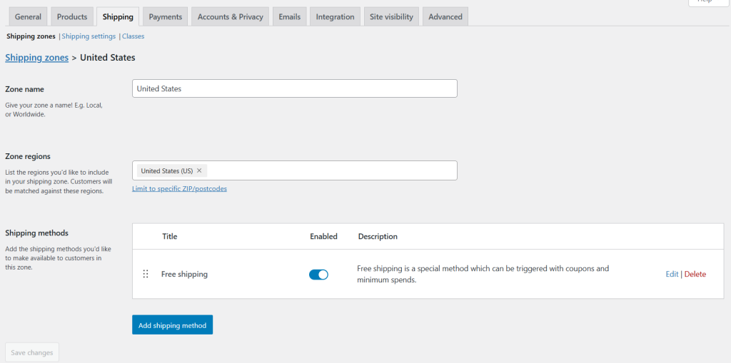 WooCommerce free shipping over amount - 16