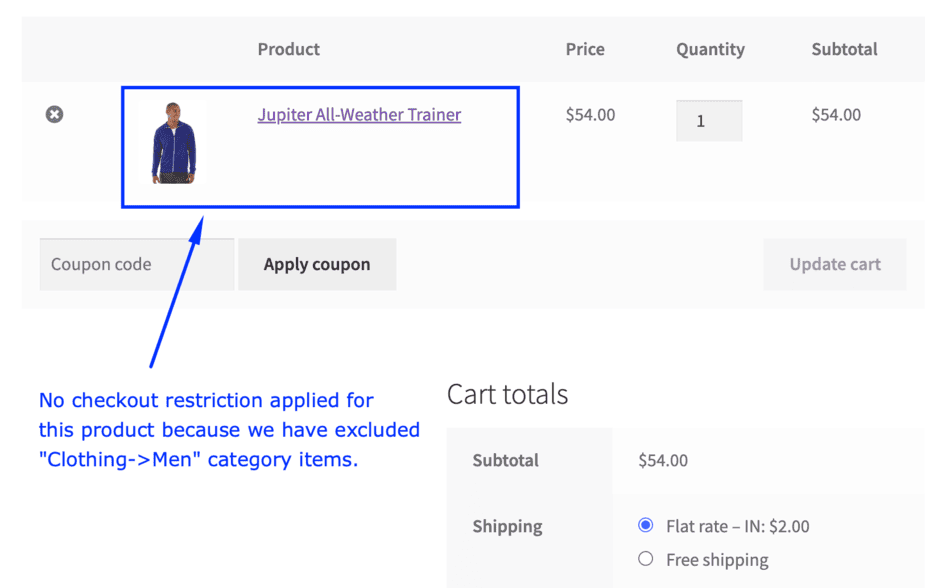 Product category-based WooCommerce cart validation