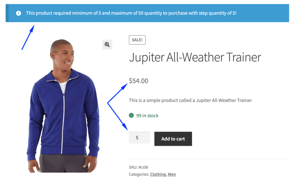 Product price-based WooCommerce min max rules