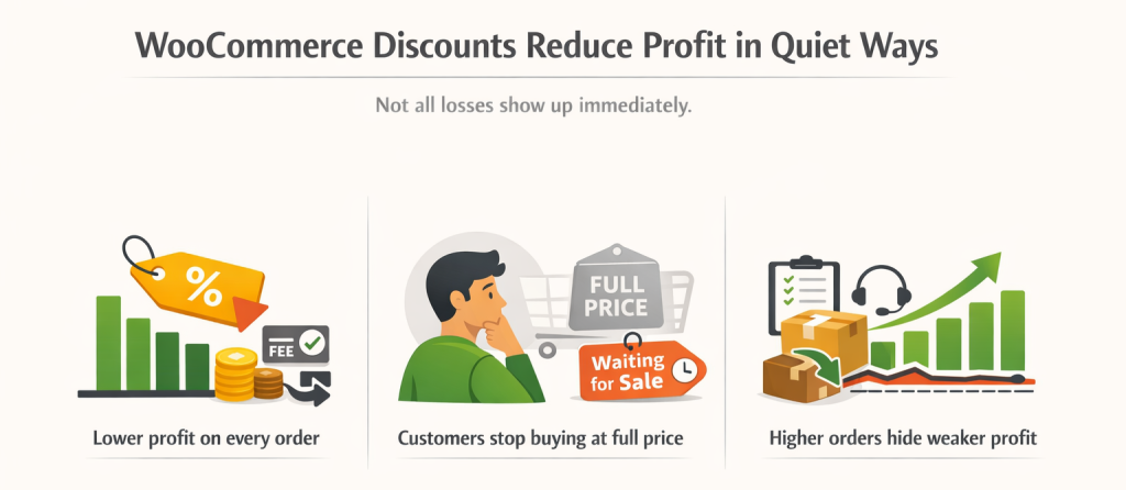 How WooCommerce discounts quietly reduce profit in 3 common ways