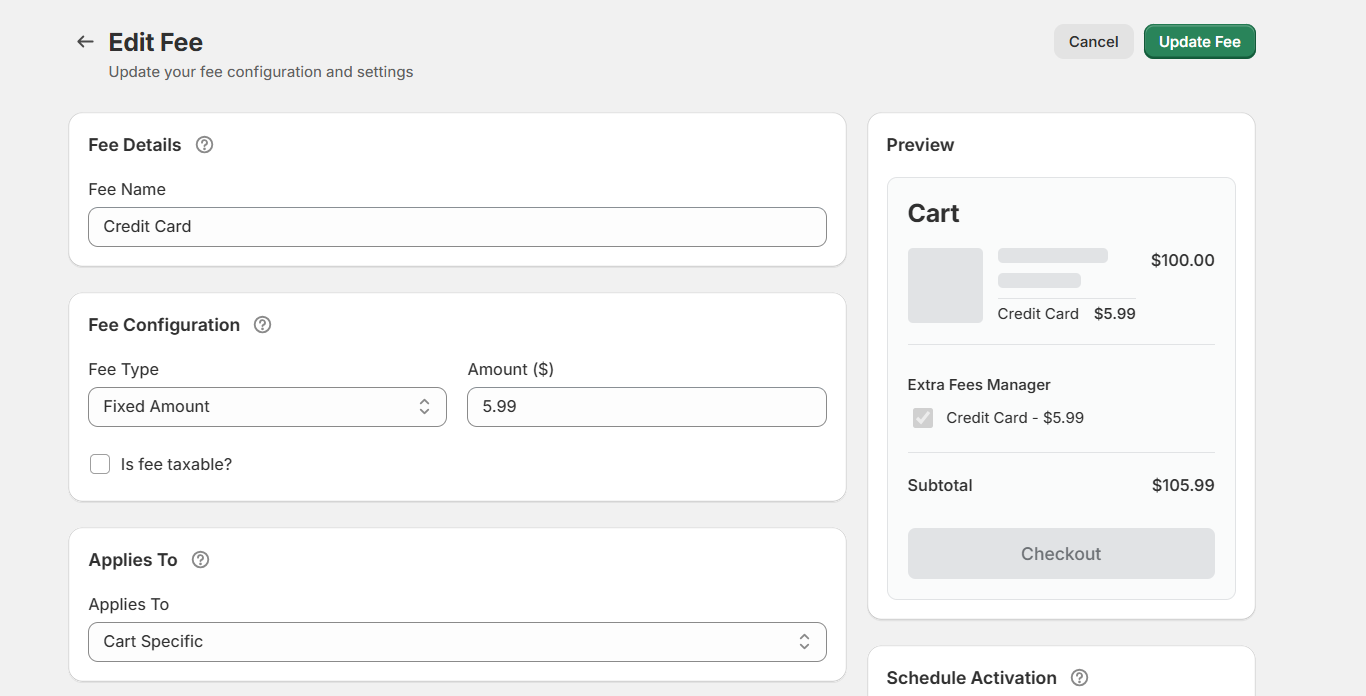 Shopify credit card surcharge - 1