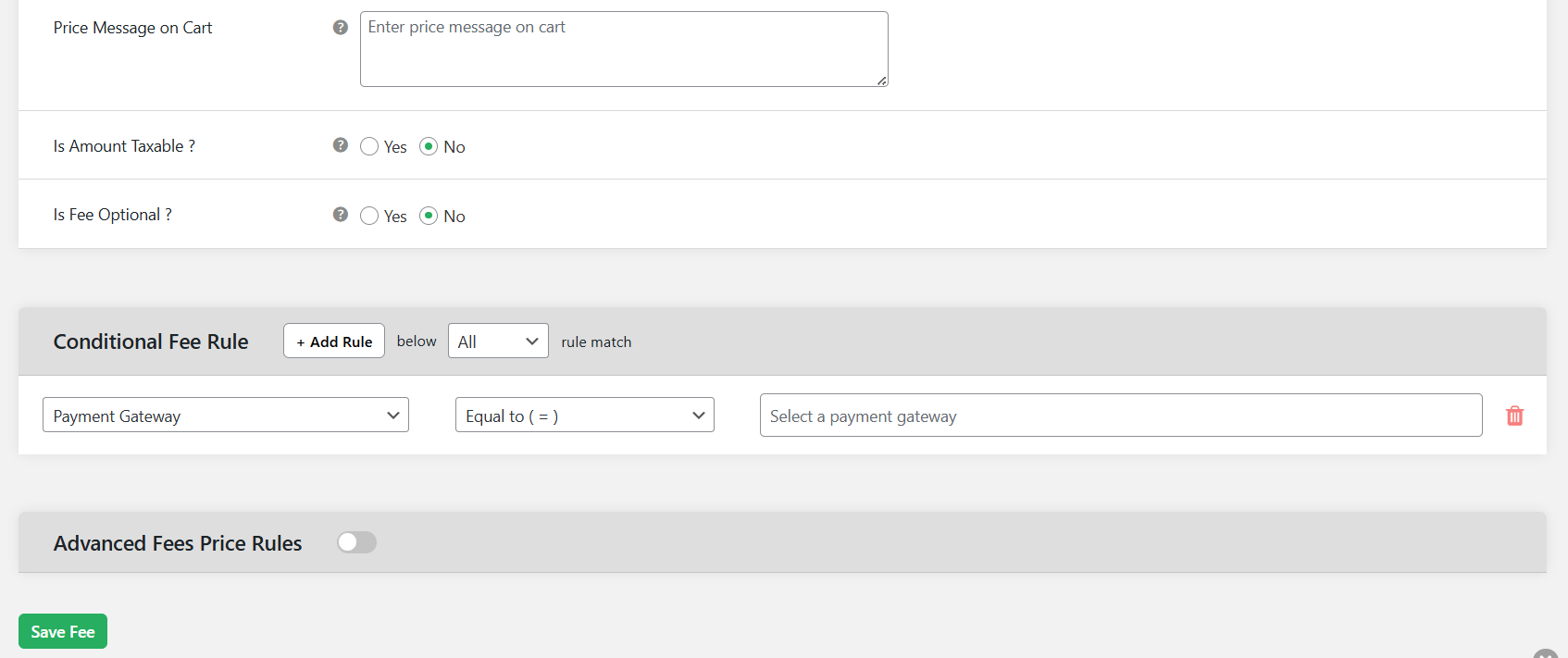 WooCommerce add fee to cart - 7