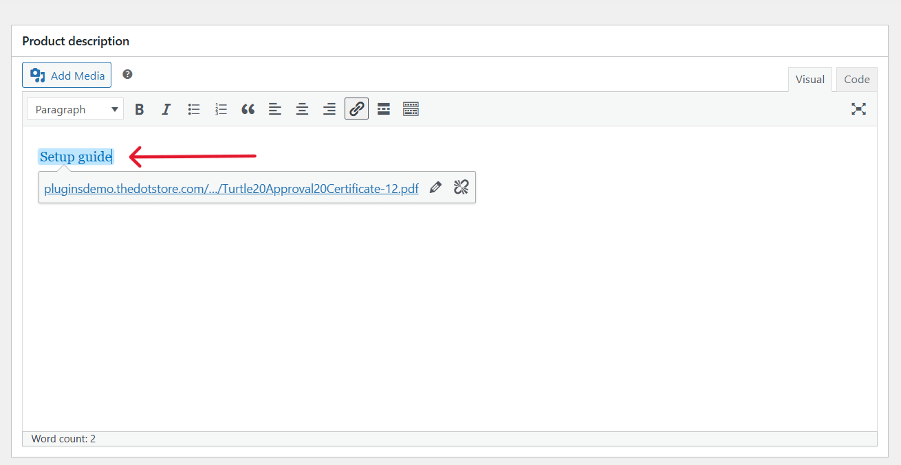 add documents to WooCommerce products - default workaround 1b