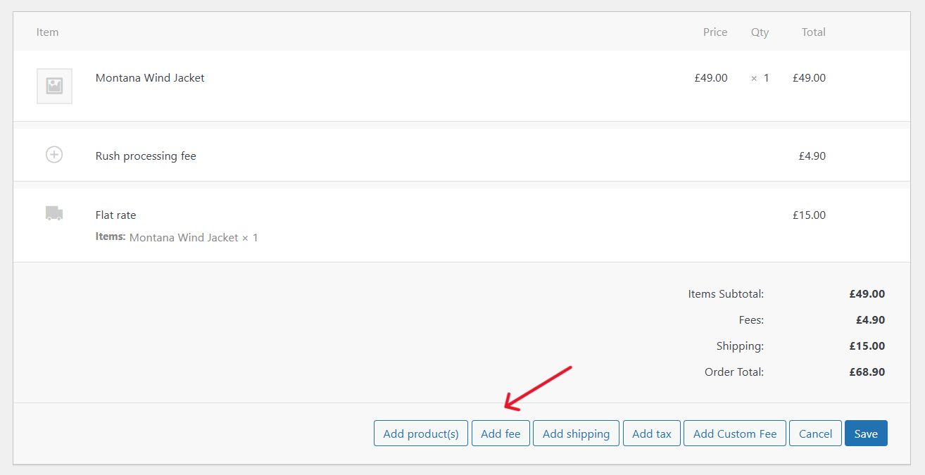 add fee WooCommerce - 3