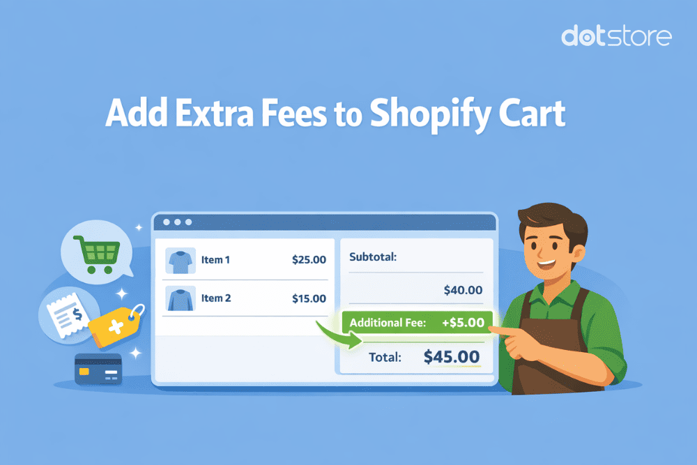 Add fees to the cart in Shopify