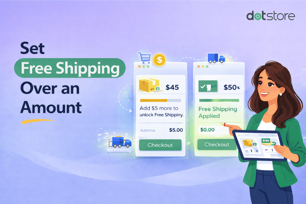 How to Set Up WooCommerce Free Shipping Over a Certain Amount (Tutorial) - featured image