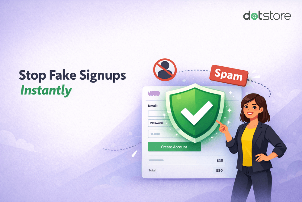 How to stop WooCommerce spam registrations (in-depth tutorial) - featured image