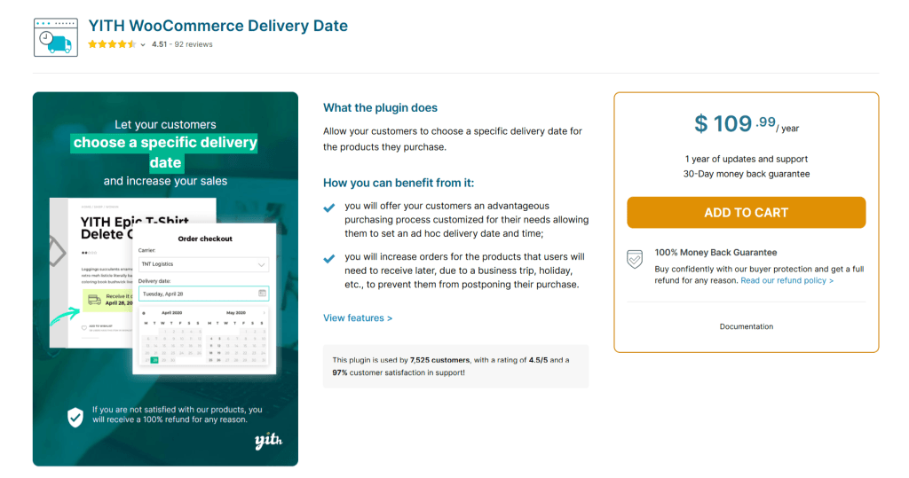YITH WooCommerce Delivery Date