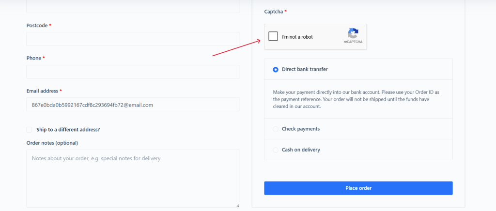 How to add reCAPTCHA to WooCommerce checkout