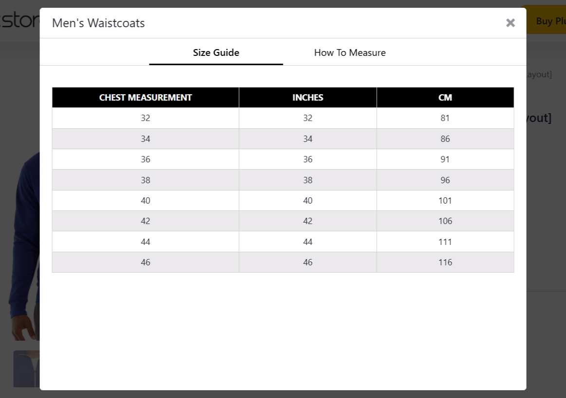 Dotstore WooCommerce Advanced Product Size Charts Plugin - 1