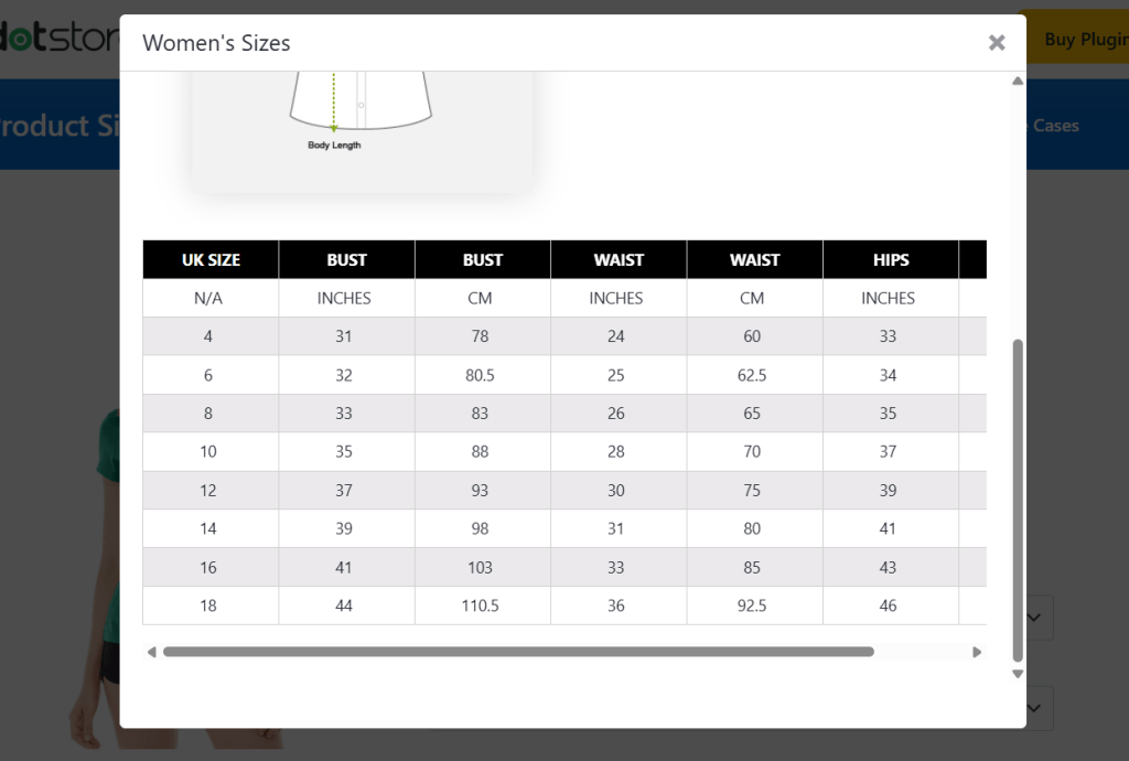Dotstore WooCommerce Advanced Product Size Charts Plugin - 5