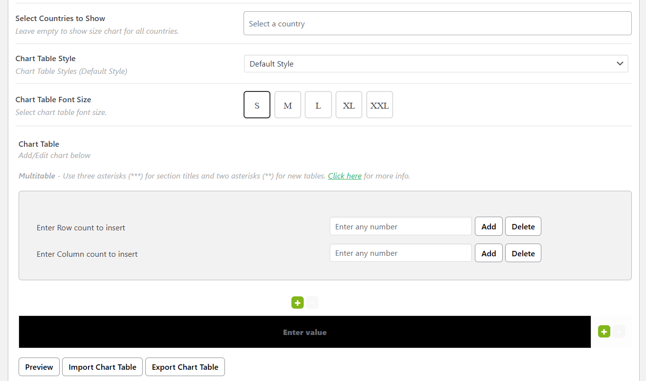 WooCommerce size guide - 3
