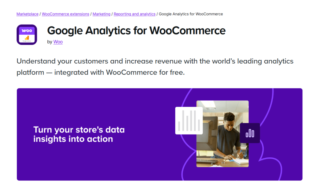best WooCommerce Google Analytics plugin - Google Analytics for WooCommerce